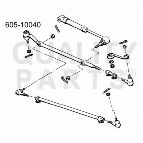 BARRA ATTACCO AMMOTIZZATORE STERZO JEEP CHEROKEE XJ - IAP 605-10040 - IAP 604-10042 - 52000601 - K52000601