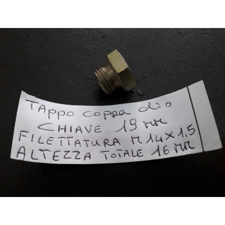TAPPO CHIAVE 19MM RUGGERINI M14