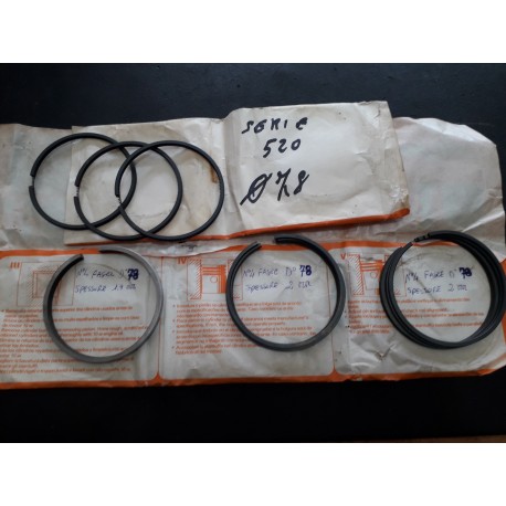 SET FASCE ELASTICHE LOMBARDINI 520  LDA520 - 6LD325 STD DIAMETRO 78 mm