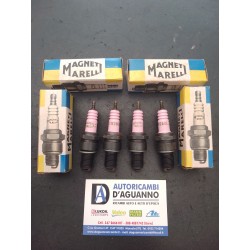 SET 4 CANDELE FIAT 850 COUPE' A112 600 127 PANDA FIORINO UNO DELTA ORIGINALI MAGNETI MARELLI CW260L