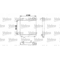 RADIATORE RAFFREDDAMENTO FIAT PANDA 45 SEAT MARBELLA 900 ORIGINALE VALEO 883053 - FRIGAIR 0104.2053 - VALEO TA180 - VALEO TA439