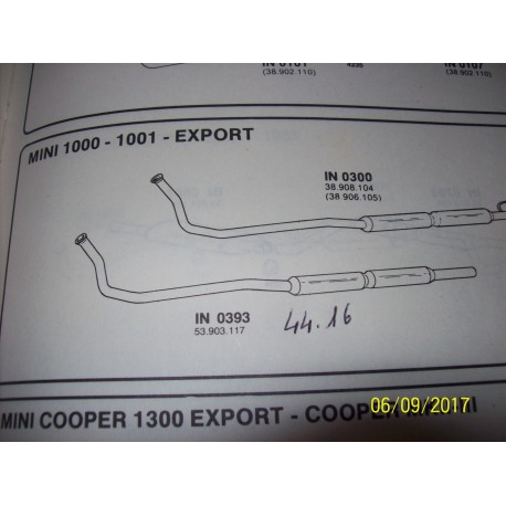 TUBO COLLETTORE INNOCENTI MINI 1000 - 1001 / 53903117 - BAZA 4416