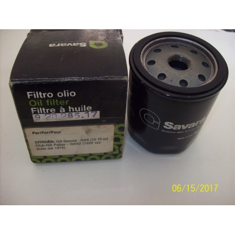 FILTRO OLIO CITROEN GS - GSX - GS PALLAS - GSX2 - 92828517