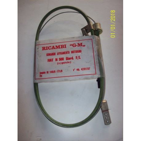 CAVO COMANDO MOTORINO AVVIAMENTO FIAT 500 F L GIARDINIERA CON GANCIO / 4231737