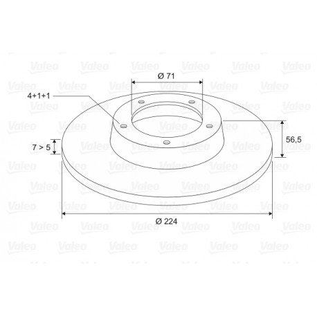 COPPIA DISCHI FRENO POSTERIORI CITROEN BX / 95582061 - 95582062 - 95661849