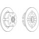 COPPIA DISCHI FRENO POSTERIORI ALFAROMEO ALFASUD / 795035-795036-60550518-60703238