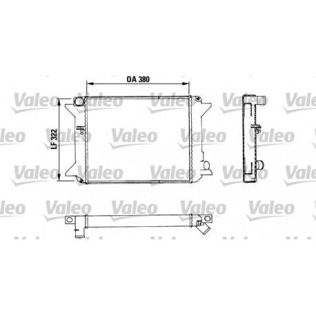RADIATORE RAFFREDDAMENTO CITROEN VISA - C15 - VALEO TA371 - 95606691 - 883464