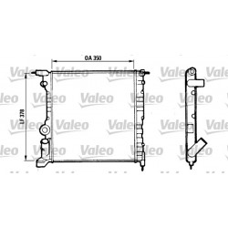 RADIATORE RAFFREDDAMENTO RENAULT CLIO I II - VALEO TA512 - 7701034768