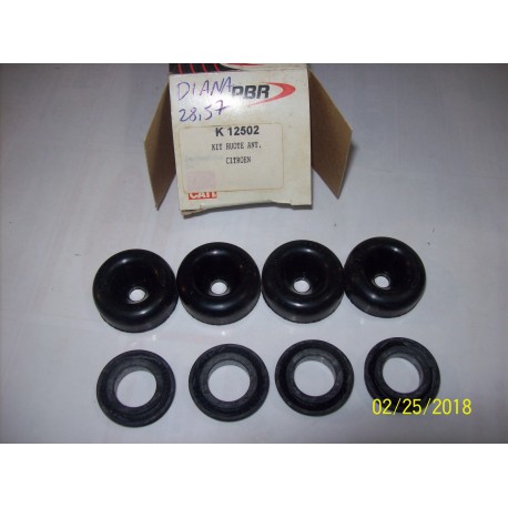 KIT GOMMINI CILINDRETTI FRENO ANTERIORI CITROEN DYANE 4/6 - 2CV 4/6 - PBR K12502