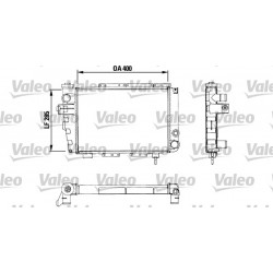 RADIATORE RAFFREDDAMENTO RENAULT 5 0.8 1.0 1.1 1.3 - VALEO TA176 - VALEO 883282 - 7701349387