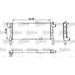 RADIATORE RAFFREDDAMENTO OPEL ASCONA C - CORSA A - KADETT E - VALEO TA370 - VALEO 883920 - 1300016 -1302016-90298318