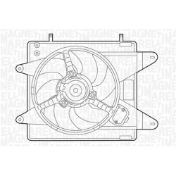 ELETTROVENTOLA FIAT BRAVO/A 1.6 16V - MAGNETI MARELLI MTC006AX - 46430980 - 46472598