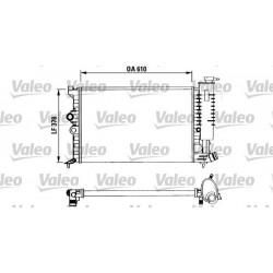 RADIATORE RAFFREDDAMENTO CITROEN XANTIA 2.0 16V ORIGINALE VALEO 730960 - VALEO 730957 - VALEO TA662 - 96107231