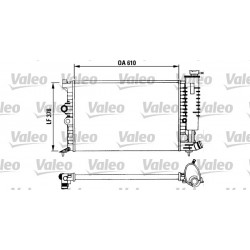 RADIATORE RAFFREDDAMENTO CITROEN XANTIA 1.6i 1.8i 2.0i ORIGINALE VALEO 730957 - VALEO TA663 - 1301AG - 1301M4 - 1331HX