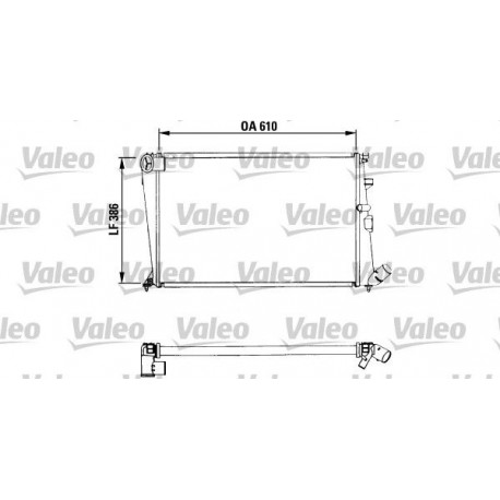 RADIATORE RAFFREDDAMENTO CITROEN XANTIA 2.0 ORIGINALE VALEO RA001 - VALEO 730961 - 133018 - 1330-18 -