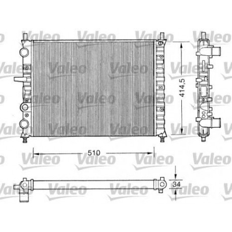 RADIATORE RAFFREDDAMENTO FIAT BRAVO 1.8 GT 2.0 HGT MAREA ORIGINALE VALEO 731303 - VALEO RM115 - 46400850 - 46736953