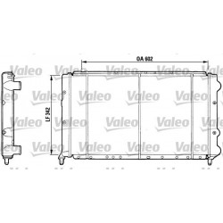 RADIATORE RAFFREDDAMENTO LANCIA DELTA R86 PRISMA R86 ORIGINALE VALEO TA570 - VALEO 810921 - 82408777 - 82426853