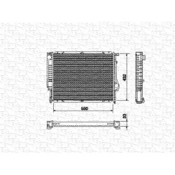 RADIATORE RAFFREDDAMENTO BMW 324D 324TD MARELLI BM431 - 17111719260 - 17102242313 - 17112241910 - 17112241912 - 17112242313