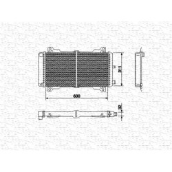 RADIATORE RAFFREDDAMENTO FORD ESCORT III ORION I ORIGINALE MAGNETI MARELLI BM457 - 6138594 - 1623384 - 6138596 - 6138600