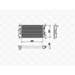 RADIATORE RAFFREDDAMENTO FORD ESCORT V VI VII ORION II III ORIGINALE MAGNETI MARELLI BM493 - 6912232 - 6562897