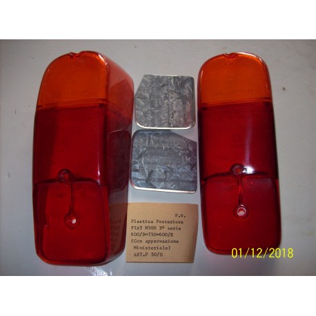 PLASTICA POSTERIORE FIAT 500D 600D 600E 750 - P 50/D