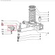 SUPPORTO BRACCIO SOSPENSIONE POSTERIORE FIAT 500 F L 126 BIS ORIGINALE 4064454 - FIAT 4064454