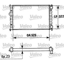 RADIATORE RAFFREDDAMENTO SEAT CORDOBA IBIZA VW POLO CADDY II ORIGINALE VALEO TA827 - VALEO 730948 - 6K0121253H - 6K0121253S