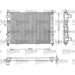 RADIATORE RAFFREDDAMENTO FIAT BRAVO MAREA 1.8 GT ORIGINALE VALEO RM115 - VALEO 731303 - 46400850 - 46736953 - 7767440
